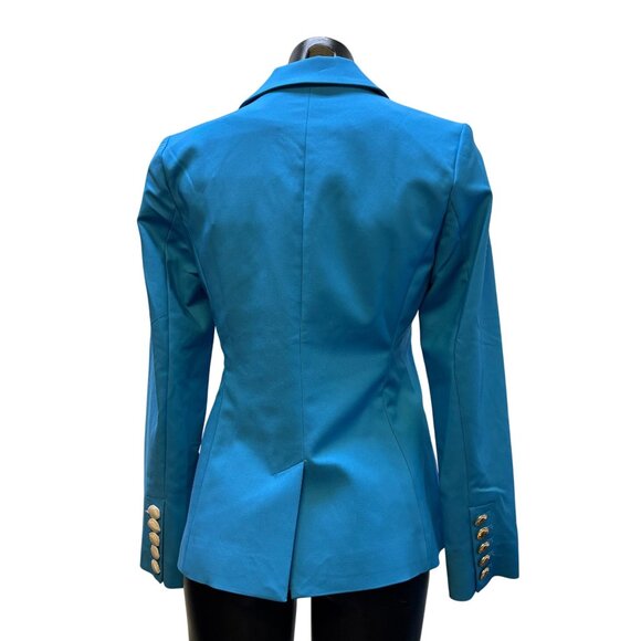 NWT Boston Proper Blue Blazer & Pants Set Size 4 With Gold Button Details - Picture 4 of 11